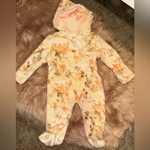 Fleece footed onesie
